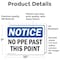 Signmission 7 in Height, 10 in Width, Vinyl Decal, Rectangle OS-2PACK-NS-D-710-L-14758 - alternate 5
